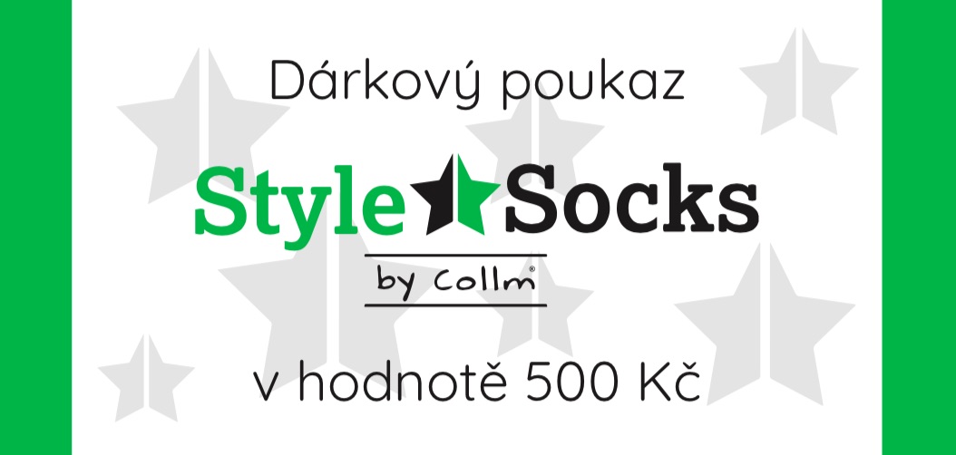 Darkovy poukaz style socks 500j